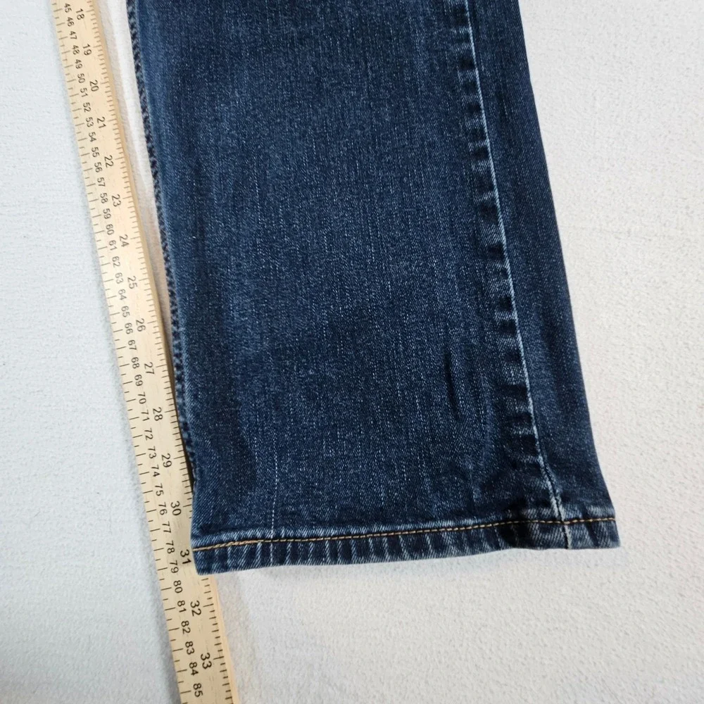 Levi's 505 Regular Fit Jeans Mens 38x32 Dark Wash Blue Straight Leg Denim‎